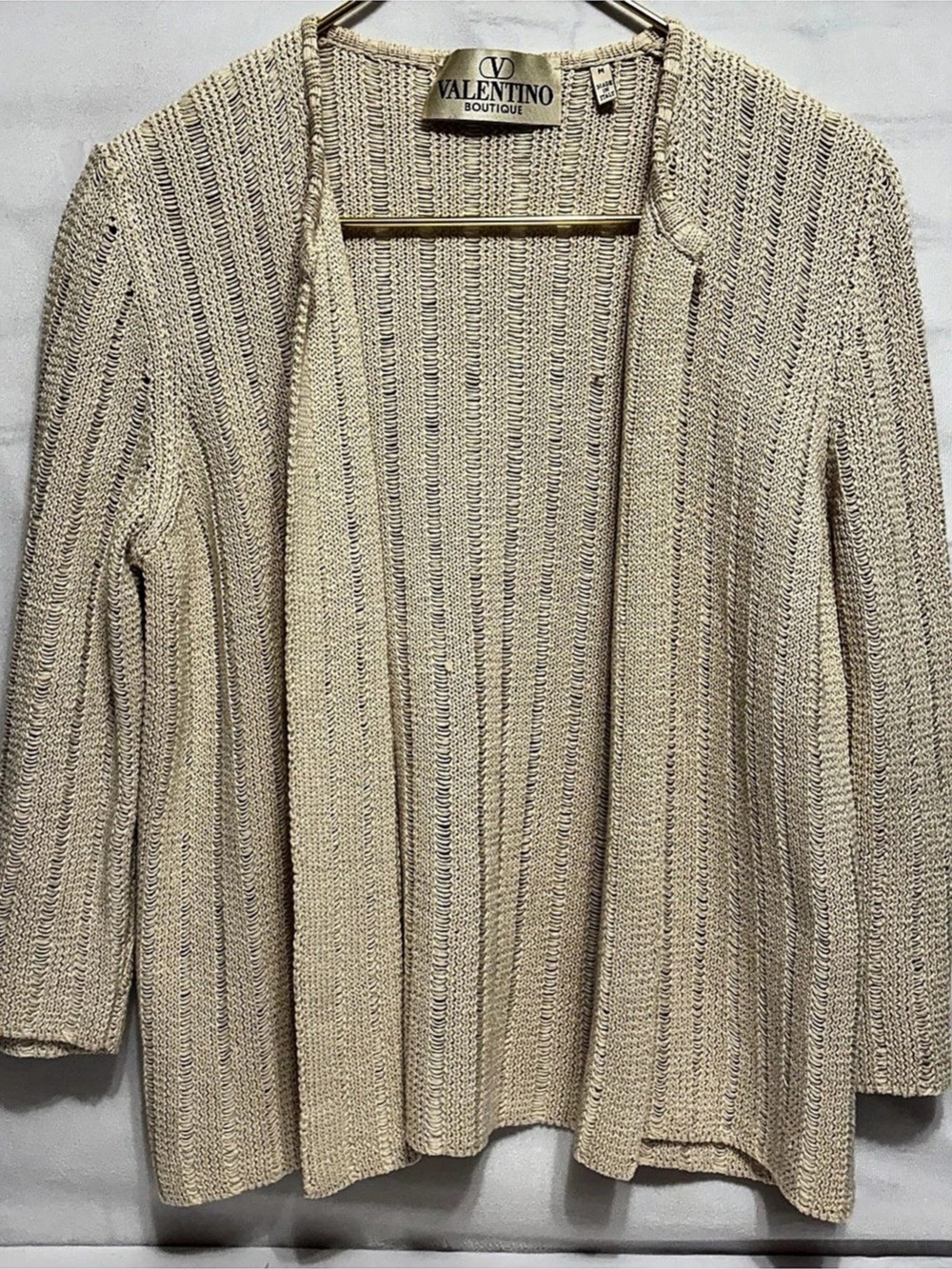 Valentino Boutique open-front knit cardigan Vintage Med